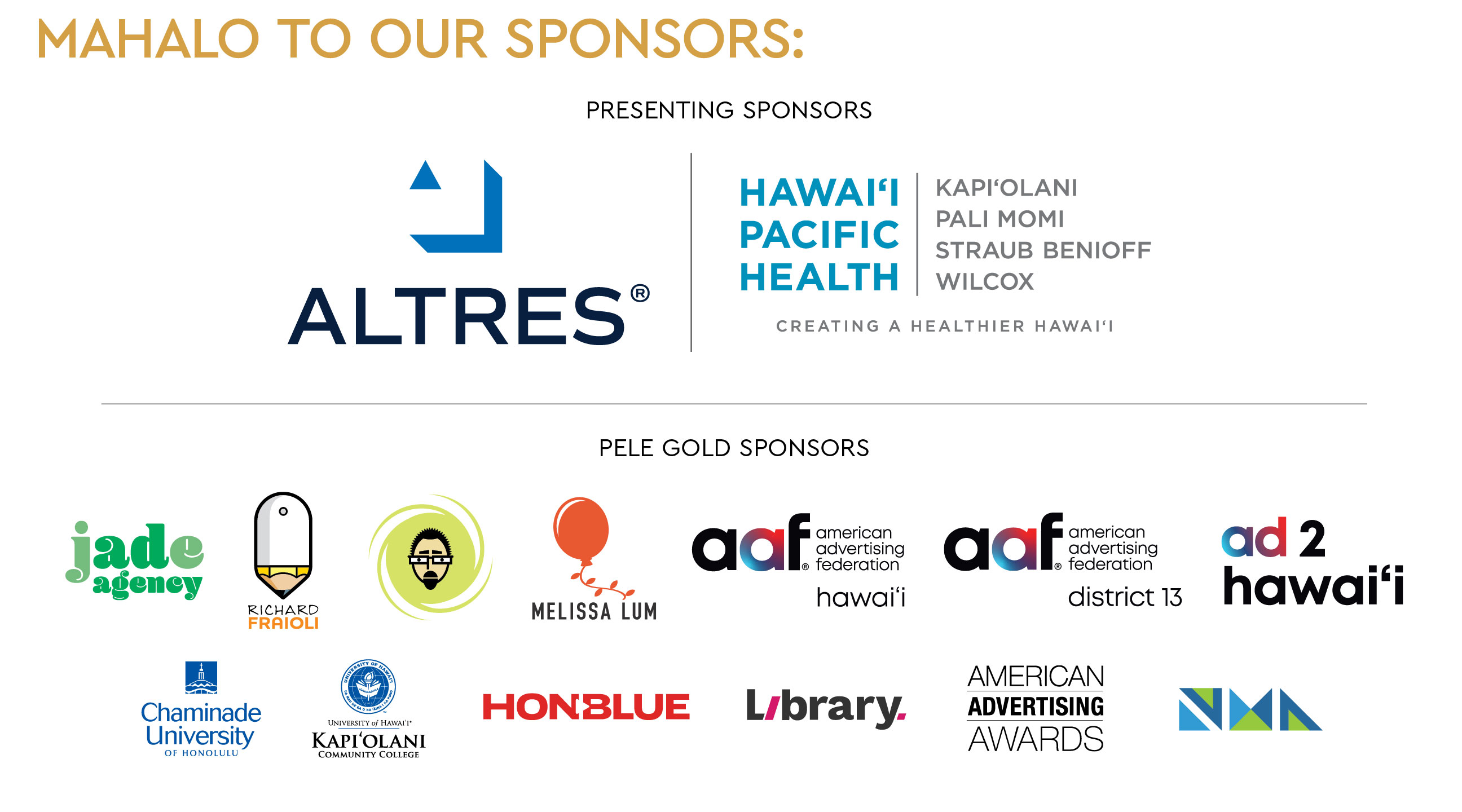 Pele Award Show sponsor