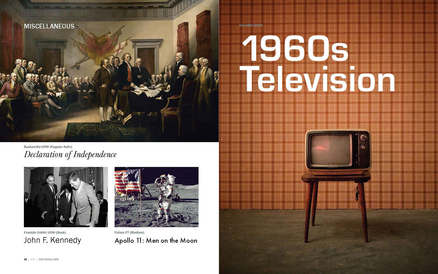 typography book page