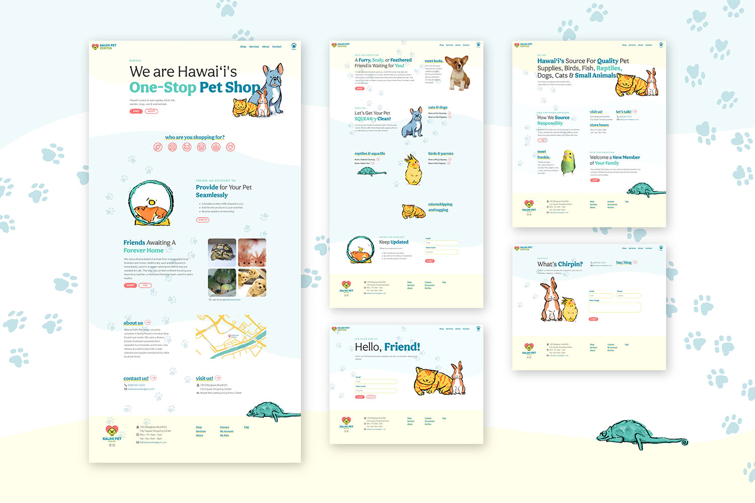 kalihi pet center website redesign