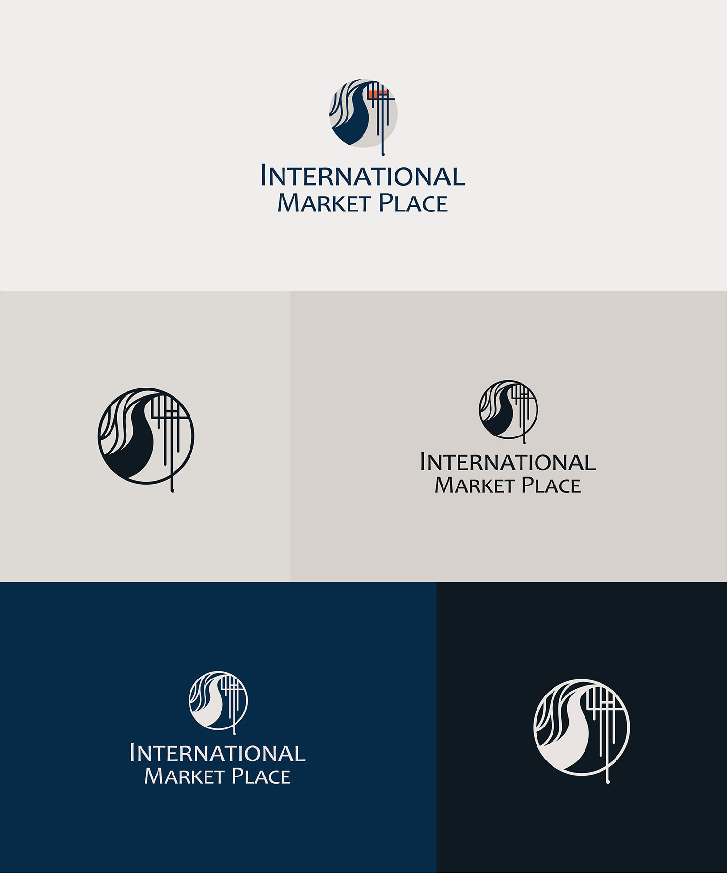 international Market Place logo design